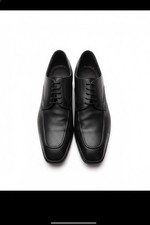 Lendvay & Schwarcz Herren perforierte Lederschuhe in Schwarz, Größe 44 - Hergest