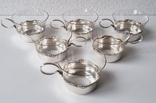 6 sehr schöne versilberte Art Deco Teetassen - WMF Modell 2200 um 1940/50