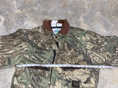 VTG Liberty Rugged Outdoor Gear Realtree Leaf Camo Coveralls YOUTH 20 Reg USA - Picture 11 of 17