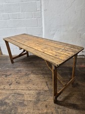 Vintage Rustic Wooden Folding Trestle 