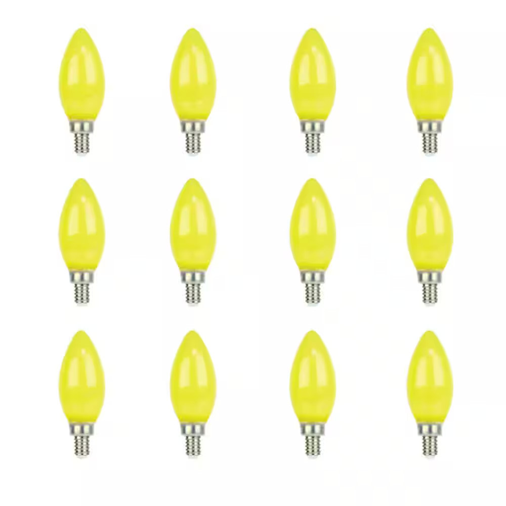 60-Watt Equivalent CA10 E12 Candelabra Base LED Bug Light Bu