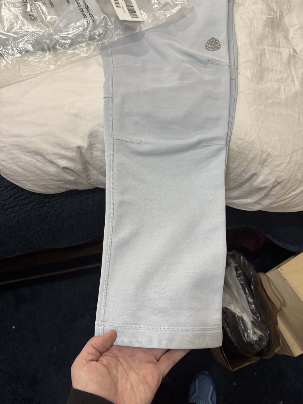 NWT Men’s Stio Gannett Peak Pants - Large L - Gray Fox Light Blue