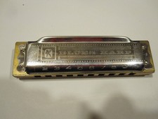 Vintage M. Hohner Blues Harp Harmonica Key of G in Case, Made in Germany