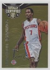 2014-15 Panini Totally Certified Platinum Gold 4/10 Brandon Jennings #97 00ws