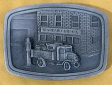 Vintage Standard Oil Company Pewter Belt Buckle - Limited Edition No. 094