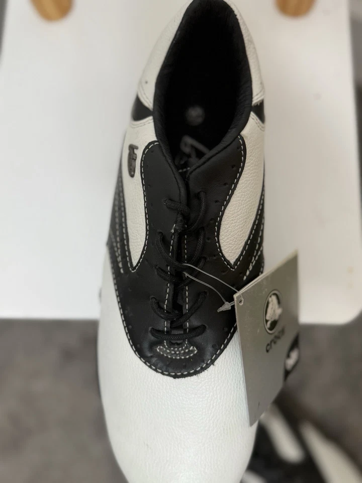 Crocs Bite 高尔夫鞋白色/石墨,尺寸 12,Impact 10250-10L 臭氧全新带标签 — 第 4/4 张图片