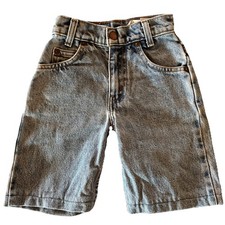 Vintage 90s 1998 Little Levis 550 Orange Tab Denim Jean Shorts Youth Size 6 Reg