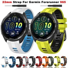 22mm Silicone Band For Garmin Forerunner 965 955 945 935 745 Replacement Strap