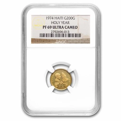 1974 Haiti Proof Gold 200 Gourdes Holy Year PF-69 NGC