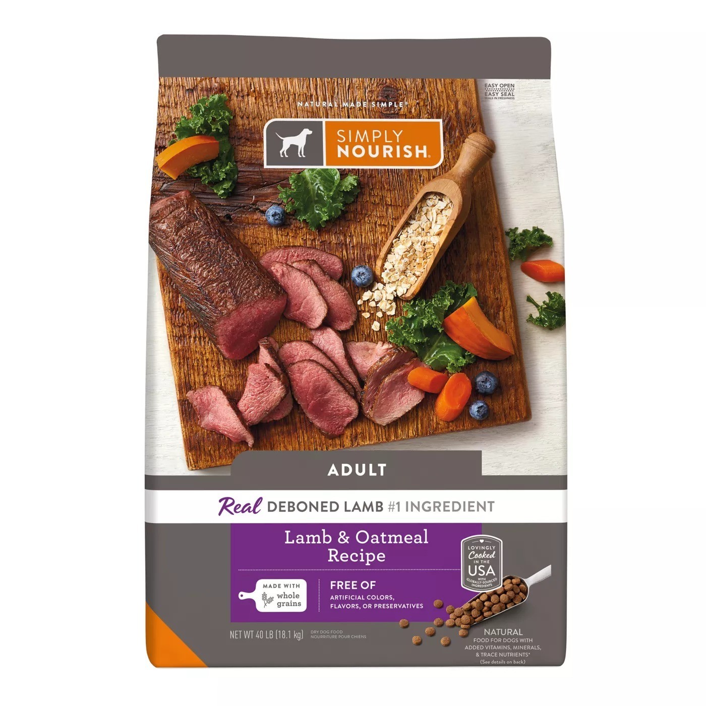 - Lamb & Oatmeal 40 Lb