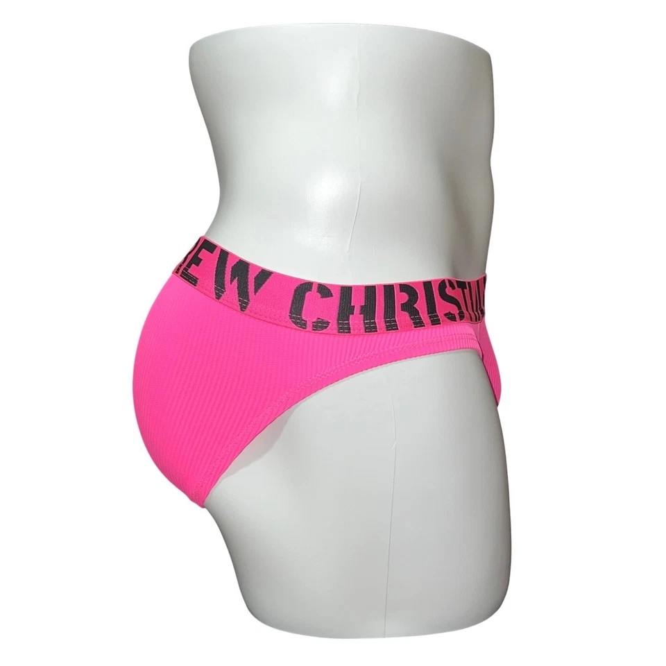 Andrew Christian Hotness Calzoncillo Rosa Neón Talla S (28-31) #92879 Nuevo con Etiquetas Foto 3 de 4