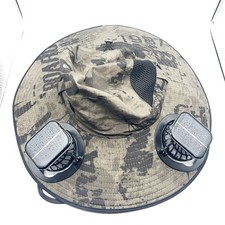 Solar USB Powered Fan Outdoor Fishing Hat, Sunscreen Sun Hat with Dual Fan