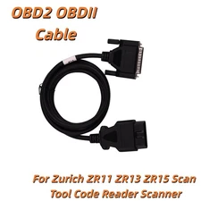 OBD2 OBDII Cable For Zurich ZR11 ZR13 ZR15 Scan Tool Code Reader Scanner 63807