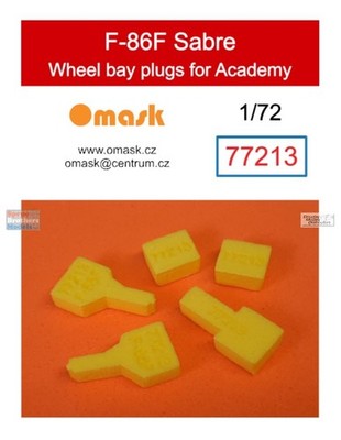 OMK77213 1:72 Omask Wheel Bay Plugs - F-86F Sabre (ACA kit)