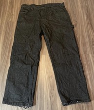 Ben Davis Denim Carpenter Pants Black 40x32 Distressed FANTASTIC