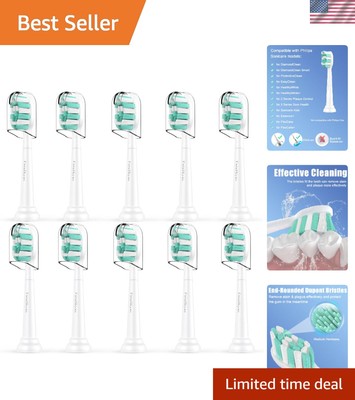 Hygienic 10-Pack Sonicare Replacement Heads with Indicator Bristles for Adults