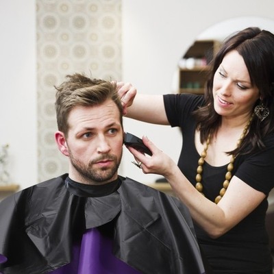 Black Barber Hair Beauty Salon Cape Hairdressing Gown (Lining Random Color)