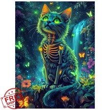 xcemhil Cat Diamond Art Kit 12x16 Inch