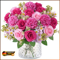 Kunstblumen Blumenstrauß Rosa Seidenblumen FüR Tischdeko Hochzeit Wohnzimmer