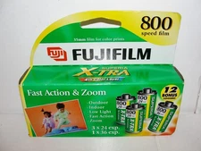 Fujifilm Superia X-TRA 800 Speed 35mm Film 4 Pk 3x24 1x36 (108) Expire 2006 New
