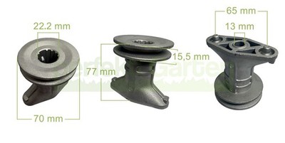 Messerhalter Ø22,2mm für Viking MB 443 443.1 448.0 448.1 PC PT TC TX 63507025000
