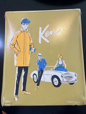 Vintage 1962 Mattel Yellow Ken Carrying Case W/ Doll  Clothes