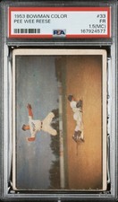 1953 Bowman Color Pee Wee Reese #33 PSA 1.5 MC Brooklyn Dodgers