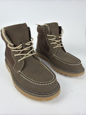 Sperry Top Sider Rudder Boys Size 6M Brown Classic Outdoor Leather Lace Up Boots