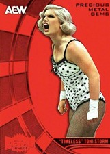 Timeless Toni Storm 2025 AEW Skybox Metal Universe PMG Red /100 Wrestling Card