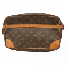 5pa1109 Louis Vuitton Clutch Bag Monogram Compiegne 28 M51845 Brown Used Men s