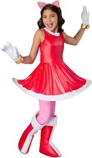 Disfraz de Amy Rose Deluxe Sonic The Hedgehog para niña