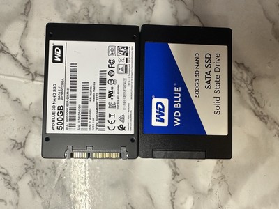 Lot Of 10 WD Blue 500GB Internal 2.5'' SSD Solid State Drive Storage Memory