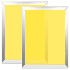 2 PCS Aluminum Screen Printing Frames 10x14 Inch 230 Yellow Mesh PreSet
