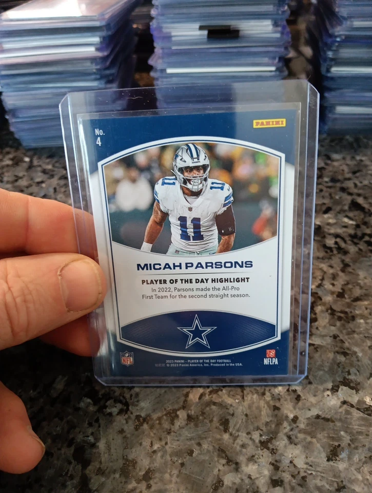 2023  Micah Parsons  Dallas Cowboys Player Of The Day To /99  - Image 2 of 2