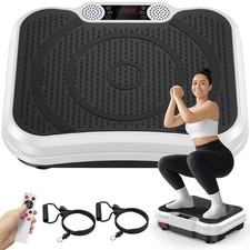 Vibration Plate Exercise Machine, Vibrating Fitness Platform for Lymphatic Dr...