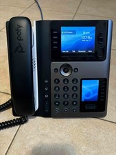 Poly Edge E400 IP Phone VOIP Dual 3.5"  2.4" LCD Display w/Stand, 32 Lines Used