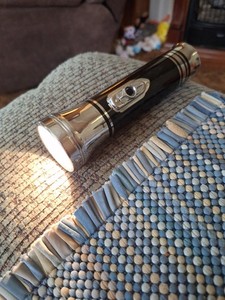 Old Vintage Antique Metal Flash Light
