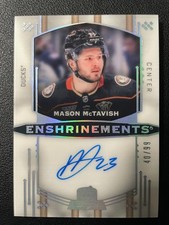 24-25 The Cup Hockey Enshrinements Auto E-MA Mason McTavish #/99