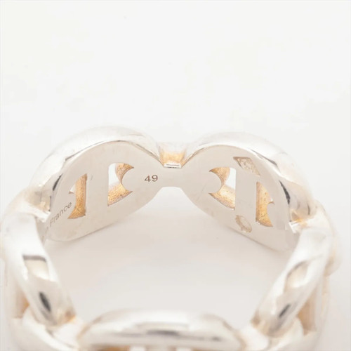 Hermès Chaîne d'Ancre Enchainee 2019 Ring 49 925 5.7g Silver - Picture 4 of 8