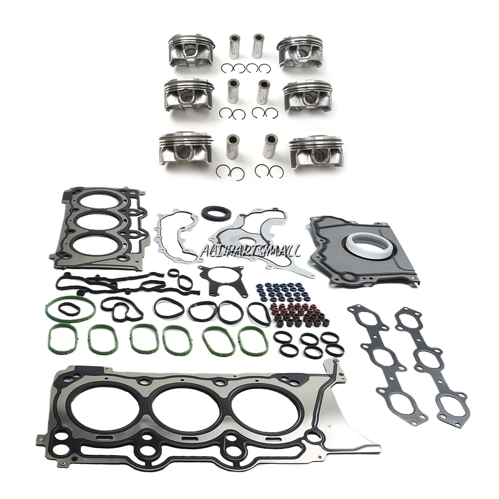 Engine Pistons Gaskets Overhaul Rebuild Kit Fit For Maserati M156D M157 3.0T