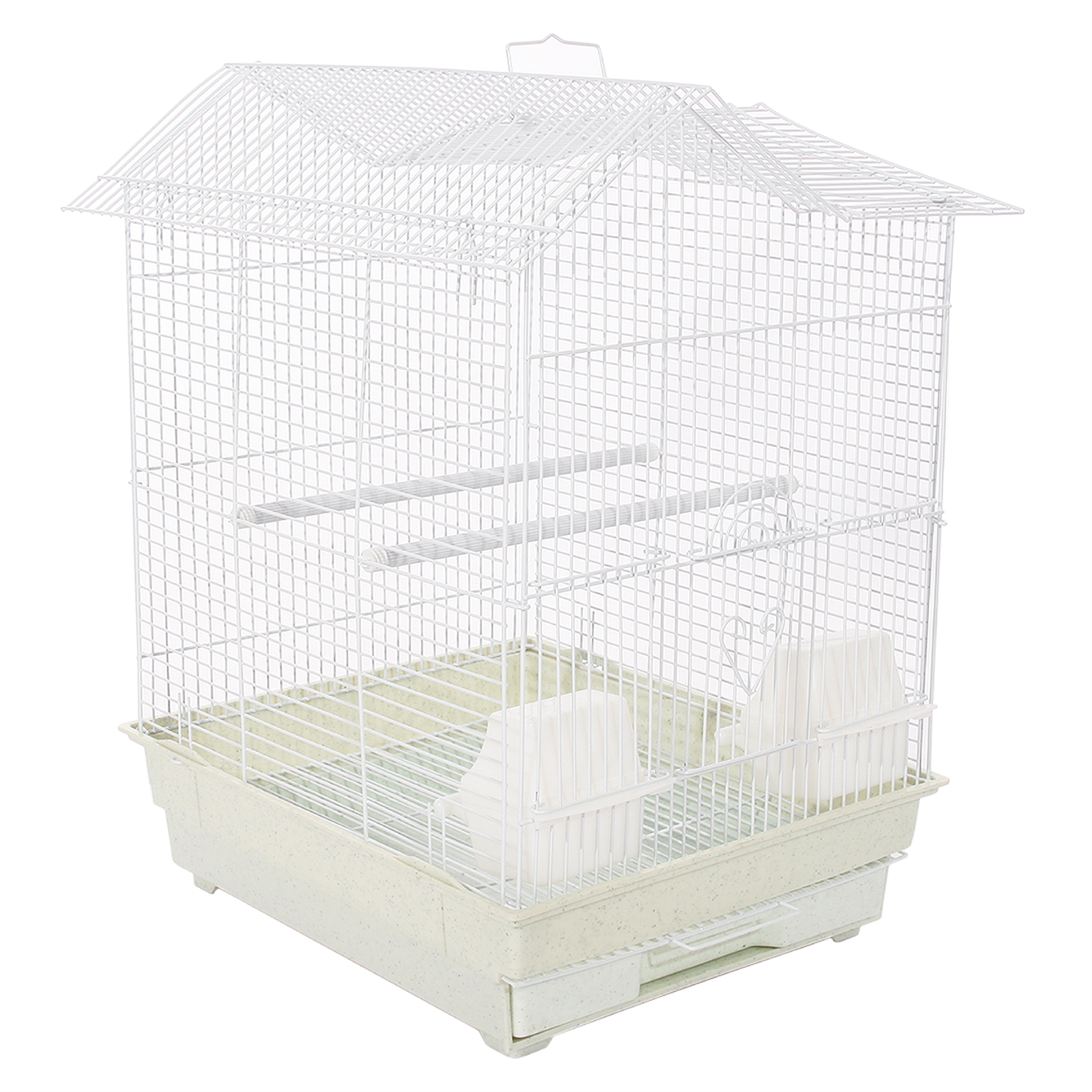 KCT SANTIAGO PLUS WHITE MEDIUM BIRD CAGE SMALL EXOTIC PET CANARY BUDGIE FINCH