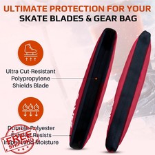 Ice Skate Guards Soakers Absorbent Terry Cloth Blade Covers