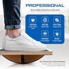 Wooden Balance Board for Adults, Wobble Board for Core Strength  Stability