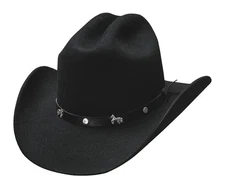 NEW Bullhide Hats 3051Bl Lil' Pardner Collection Pasoboys Black Cowboy Youth Hat
