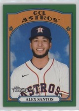 2021 Topps Heritage Minor League Edition Green Border 36/75 Alex Santos #36 0t2s
