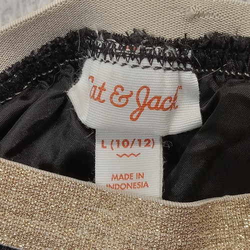 Cat & Jack Skirt Girls L 10-12 Black Glitter Sheer Lined - Picture 4 of 6