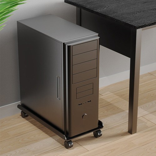 Adjustable Computer Tower Stand with Rolling Caster Wheels Mobile PC Holder3818 - Afbeelding 4 van 9
