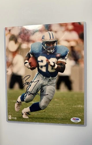 Barry Sanders Detroit Lions Autographed 8x10 Photo PSA/DNA Authentic W/ COA