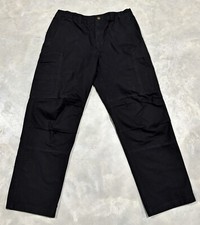 Mens 34x32 Vertx Straight Leg Casual Flat Front Cargo Tactical Pants Black