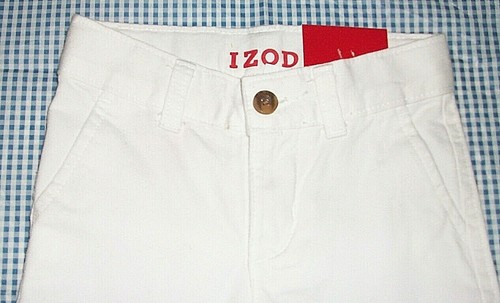 IZOD NWT Toddler Boys 2T Premium Bright White SHORTS 100% Cotton $29 Free Ship - Picture 5 of 6